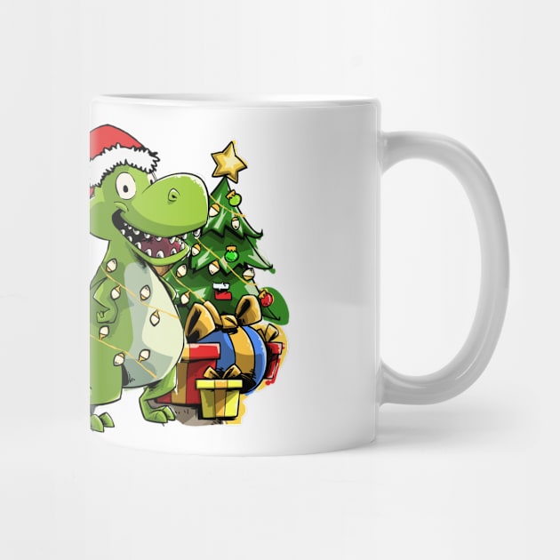 Christmas Dinosaur T Rex Tyrannosaurus Funny by iHeartDinosaurs